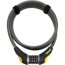 Cadeado de bicicleta - ONGUARD - Akita Combo - Cabo 185 cm - 10 mm - Preto