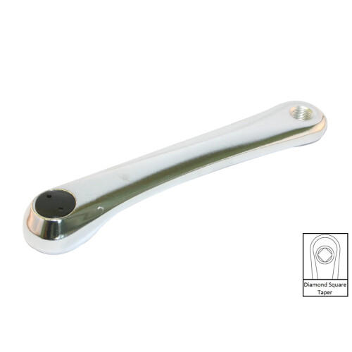 (175 MM, Silver) ETC Cotterless Alloy Left Hand Crank Shimano (JIS)