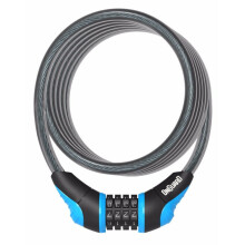 Onguard - Cadeado para Bicicleta Espiral Onguard Neon Combinação 180cm x 12mm Azul