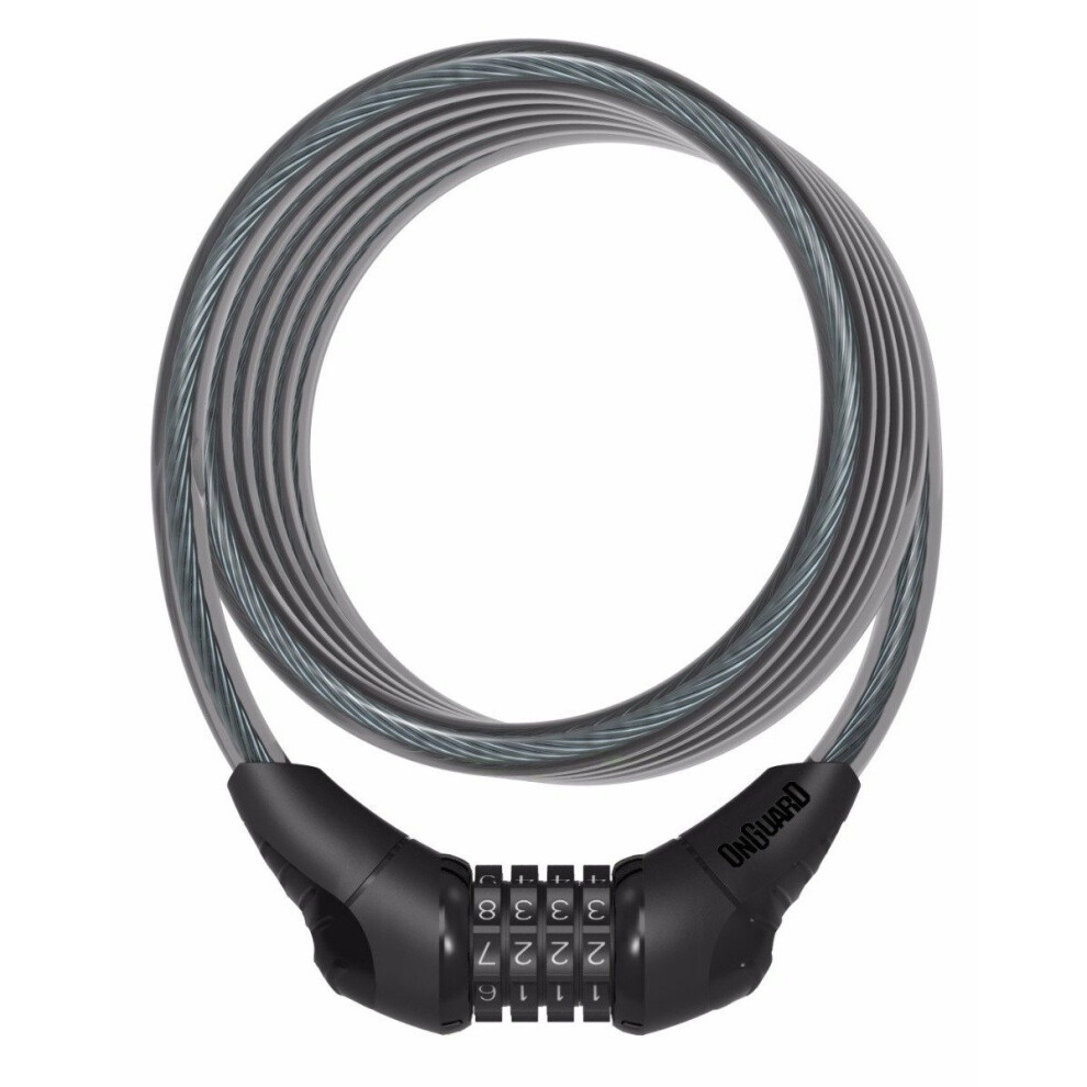 (1800 X 12 Mm, Black) Onguard Neon Combo Cable Lock 7290001284094
