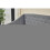 (Grey Daybed  with 2 mattresses) Linen fabric daybed sofabed with underbed trundle 15