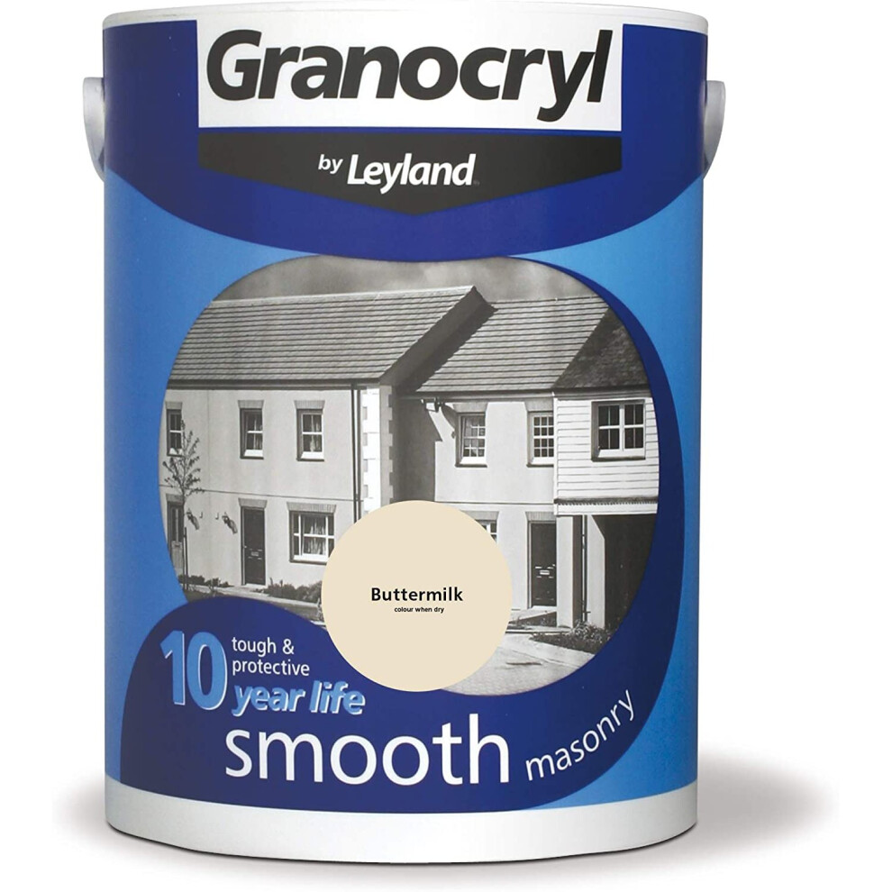Leyland Granocryl Smooth Masonry 5L Buttermilk Cream