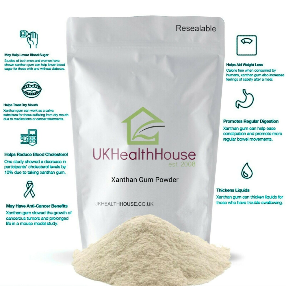 (Xanthan Gum - High Quality Food Grade Fine Powder 200g - Gluten Free - 200 Mesh) Xanthan Gum - Food Grade Fine Powder - 200 Mesh