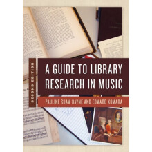A Guide to Library Research in Music Second Edition by Bayne & Pauline ShawKomara & Edward