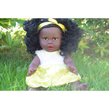 16" Large Afro Black Ethic African Afro Doll + Clothes - Vinyl