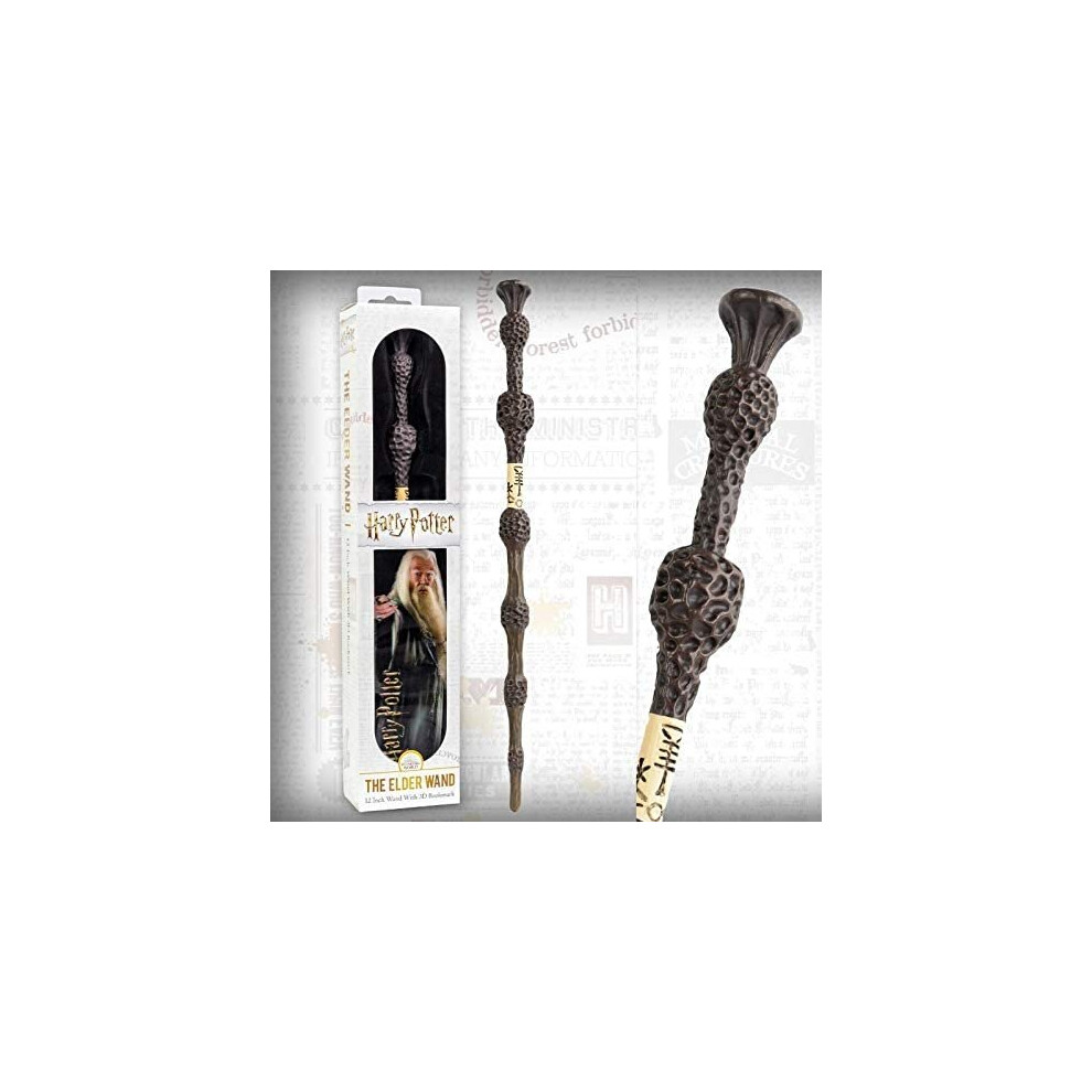 Harry Potter Noble Collection Pvc Professor Dumbledore Magic Wand & Bookmark Set