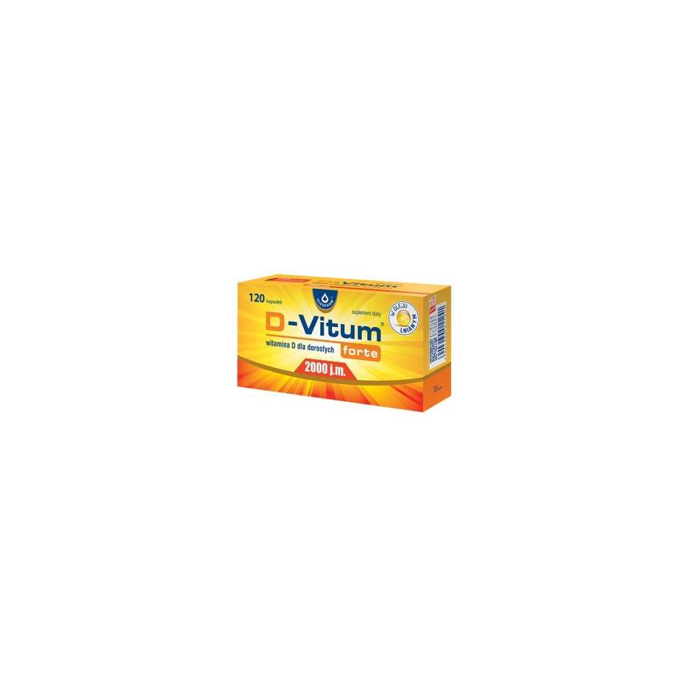 Oleofarm D-Vitum Forte 2000 Iu 120 Capsules For Adults Support Immune System