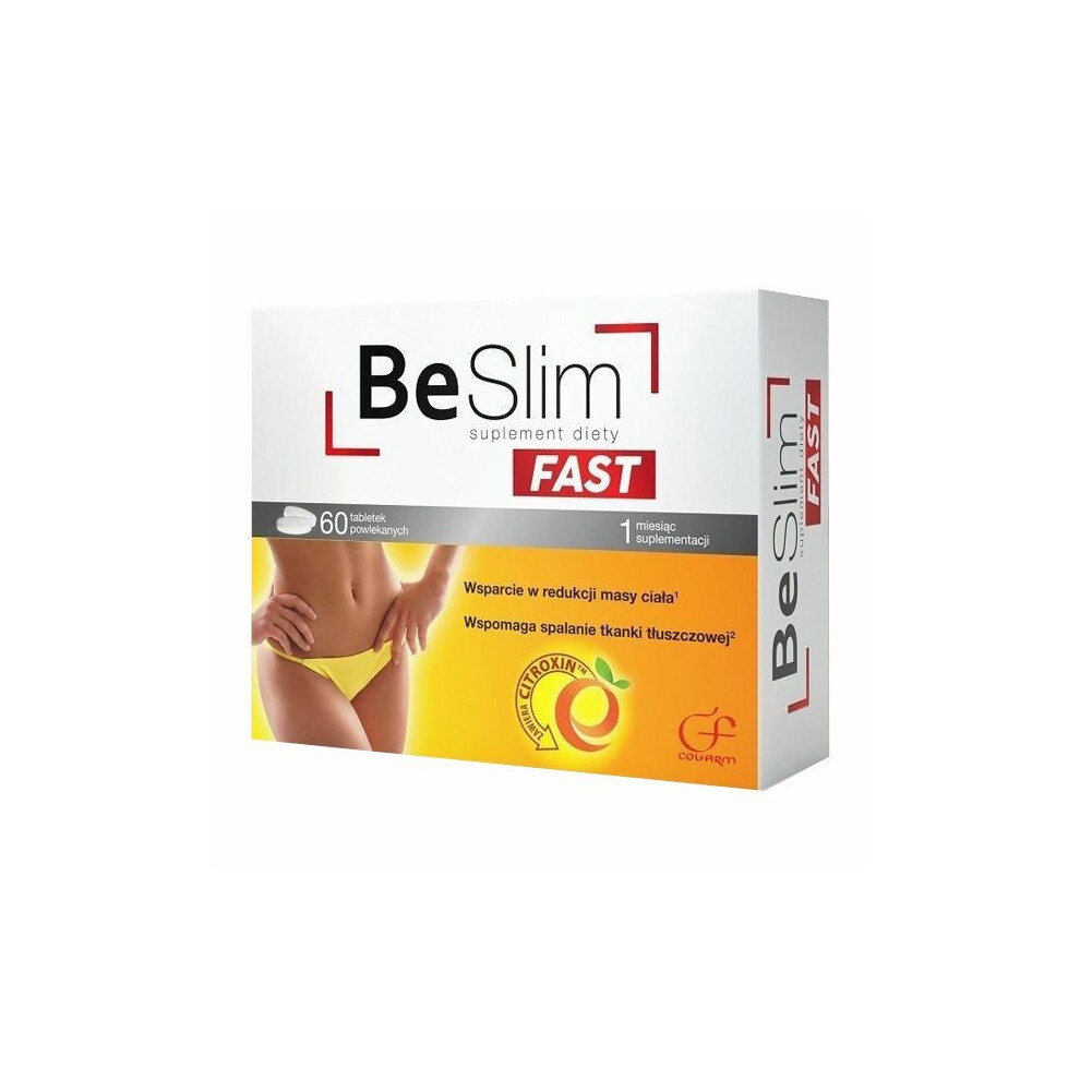 New Colfarm Be Slim Fast 2 - Be Slim Weight Loss Pills, Burning Fat, Odchudzanie, 60 Tablets