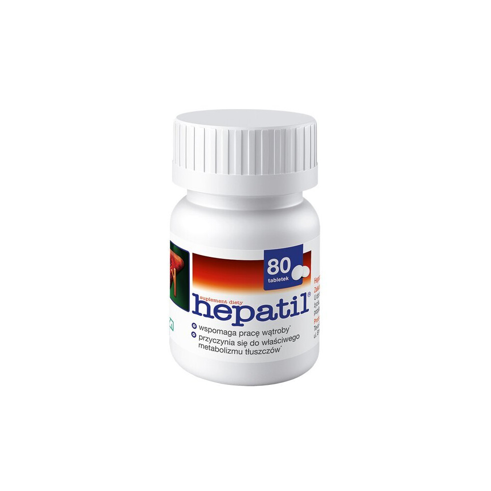 Teva Pharmaceuticals Hepatil 80 Caps Assisting The Correct Functioning Of The Liver - Liver Detox Cleanse Regeneration Health Support