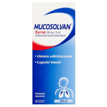Mucosolvan Syrup 200ml Cold & Flu Chronic Cough Syrop Kaszel UK Stock