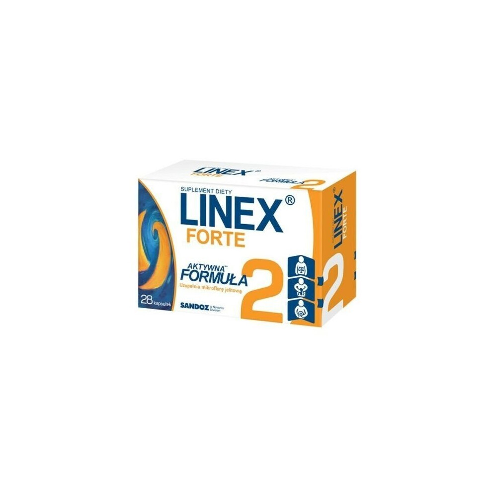 Linex Forte 28 Caps Aktywna Formula Antykobioterapia Microflora SAME DAY DISPATC