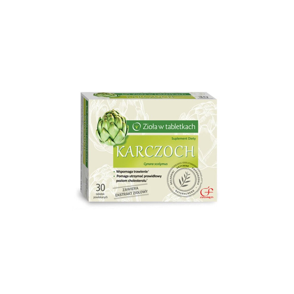 New Colfarm Artichoke 30 Tabs Extract Supports Detoxification Liver Karczoch