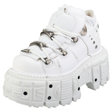 (9) New Rock M-tank106-c1 Unisex Platform Shoes in White