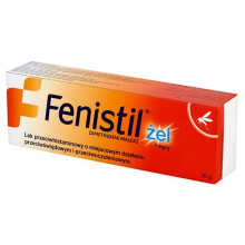 NEW FENISTIL Gel 30g Fast Relief Itching Skin Rashes Insect Bites Skinburns