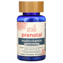 Mommy's Bliss, Prenatal Multivitamin + Probiotics, 45 Capsules