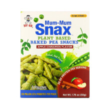 Hot Kid, Baked Pea Snacks, 24 Months+, Apple Cinnamon, 5 Pouches, 50g