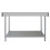 Lot Table de travail Support Plan Cuisine 2 Niveaux 1500mm & Êtagère d'Appoint 8