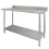 Lot Table de travail Support Plan Cuisine 2 Niveaux 1500mm & Êtagère d'Appoint 4