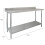 Lot Table de travail Support Plan Cuisine 2 Niveaux 1500mm & Êtagère d'Appoint 2