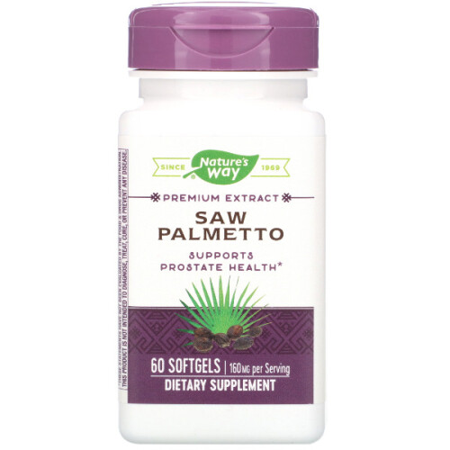 Nature's Way, Palmetto Træ, 160 mg, 60 Bløde Gel