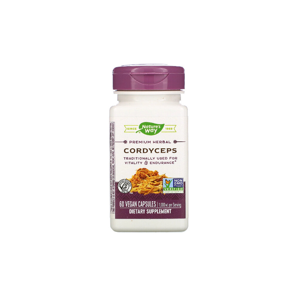 Nature's Way , Cordyceps, 1,000 Mg, 60 Vegan Capsules