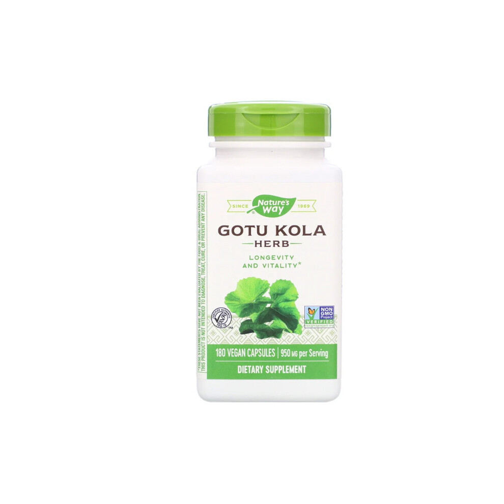 Nature's Way , Gotu Kola Herb, 950 Mg, 180 Vegan Capsules