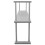 Lot Table de travail Support Plan Cuisine 2 Niveaux 1500mm & Êtagère d'Appoint 7