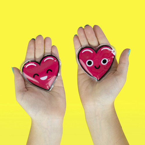 Gift Republic Heart Shaped Self Heating Reusable Hand Warmers Gift Pack