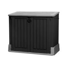Keter Store It Out Midi Outdoor Plastic Garden Storage Shed Black Grey