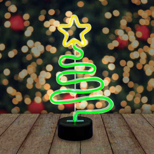 Gift Republic Festive Christmas Tree Neon Light Decoration 1