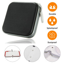 (40, Black) CD Case DVD Wallet Cover Disc Storage Holder Sleeve Handle Portable Car Home