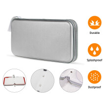 (80, Grey) CD Case DVD Wallet Cover Disc Storage Holder Sleeve Handle Portable Car Home
