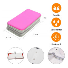 (80, Pink) CD Case DVD Wallet Cover Disc Storage Holder Sleeve Handle Portable Car Home