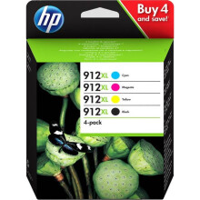 Hp 912Xl Ink Cartridge Black+CMY Inkjet High Yield 3YP34AE Genuine