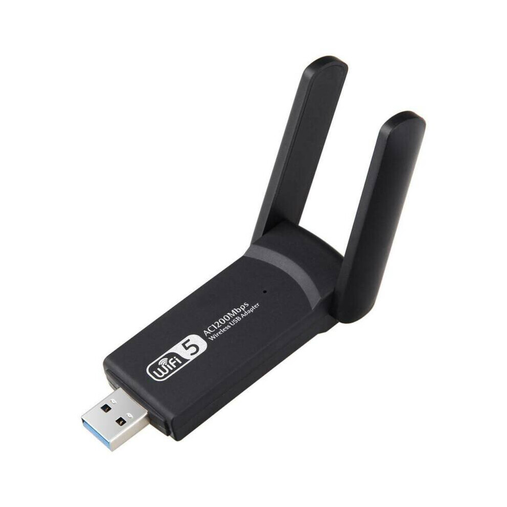 1200Mbps WiFi Dongle Wireless Adapter USB 3.0 Dual Band Long Range Laptop PC