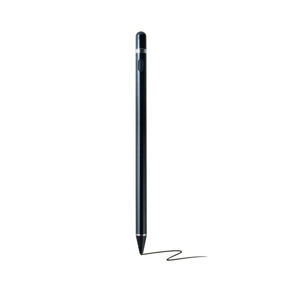 (Black) Universal Capacitive Touch Screen Stylus Drawing Pen For iPad Tablet Phone