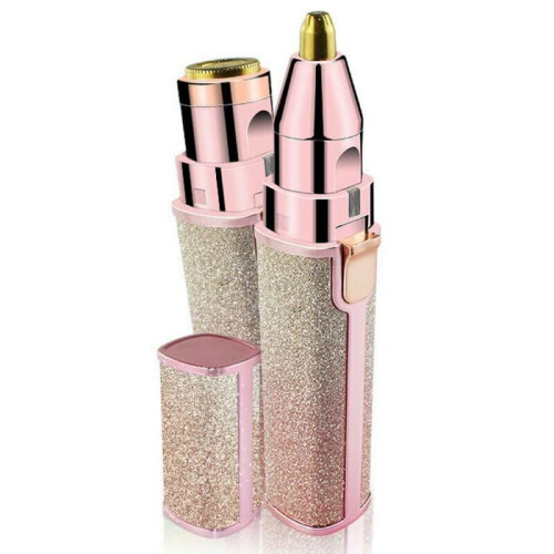 (Starry Sky) Girl Lady Flawless Brows Facial Hair Remover Electric Eyebrow Trimmer Epilator