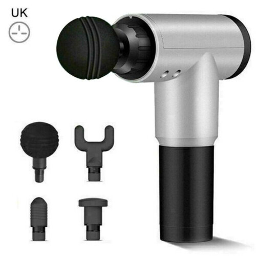 (White) Deep Tissue Massage Gun Percussion Massager Muscle Vibration Relaxing Therapy