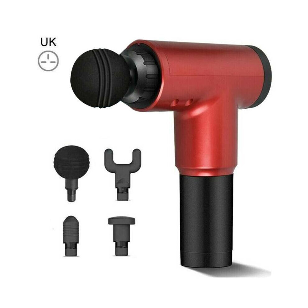 Red (Red) Deep Tissue Massage Gun Percussion Massager Muscle Vibration Relaxing Therapy