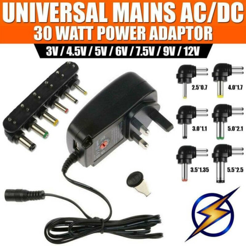 AC/DC Power Supply Adapter Plug Charger Adaptor For 3v to 12V