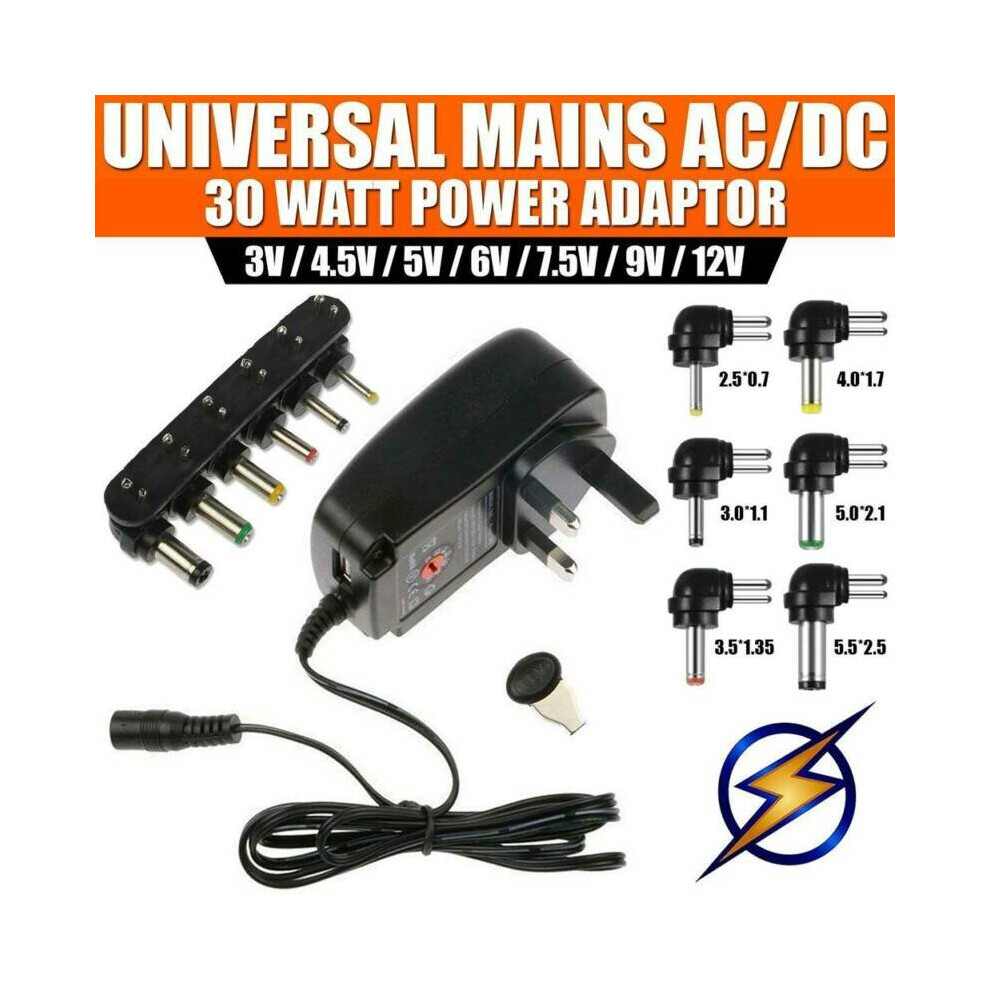 AC/DC Power Supply Adapter Plug Charger Adaptor For 3v to 12V