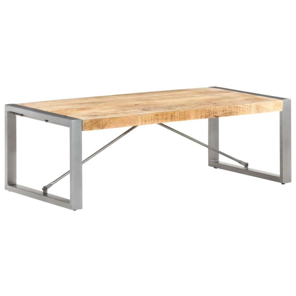 Vidaxl Rough Mango Wood Coffee Table Couch End Table Kitchen Home Furniture