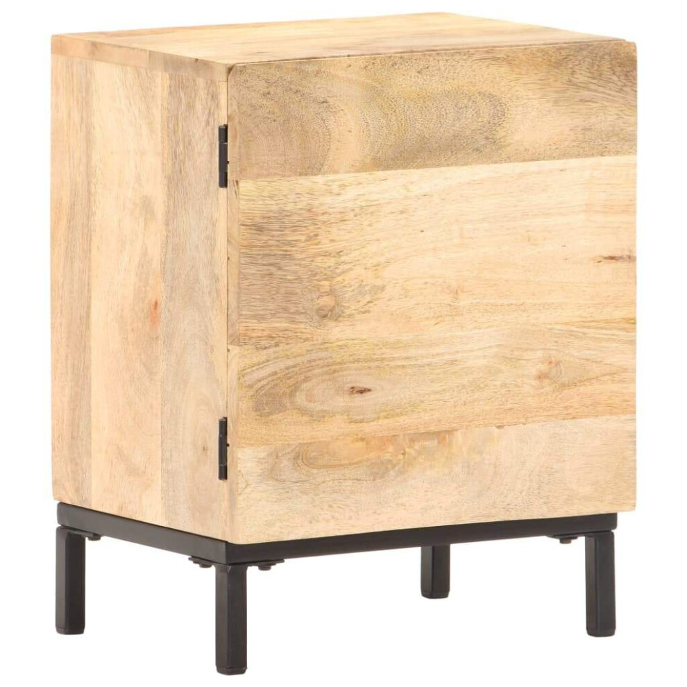 vidaXL Solid Mango Wood Bedside Cabinet Nightstand End Telephone Table Bedroom