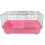 Little-Friends Indoor Rabbit Guinea Pig Cage 100cm Large Pink Single Tier 4