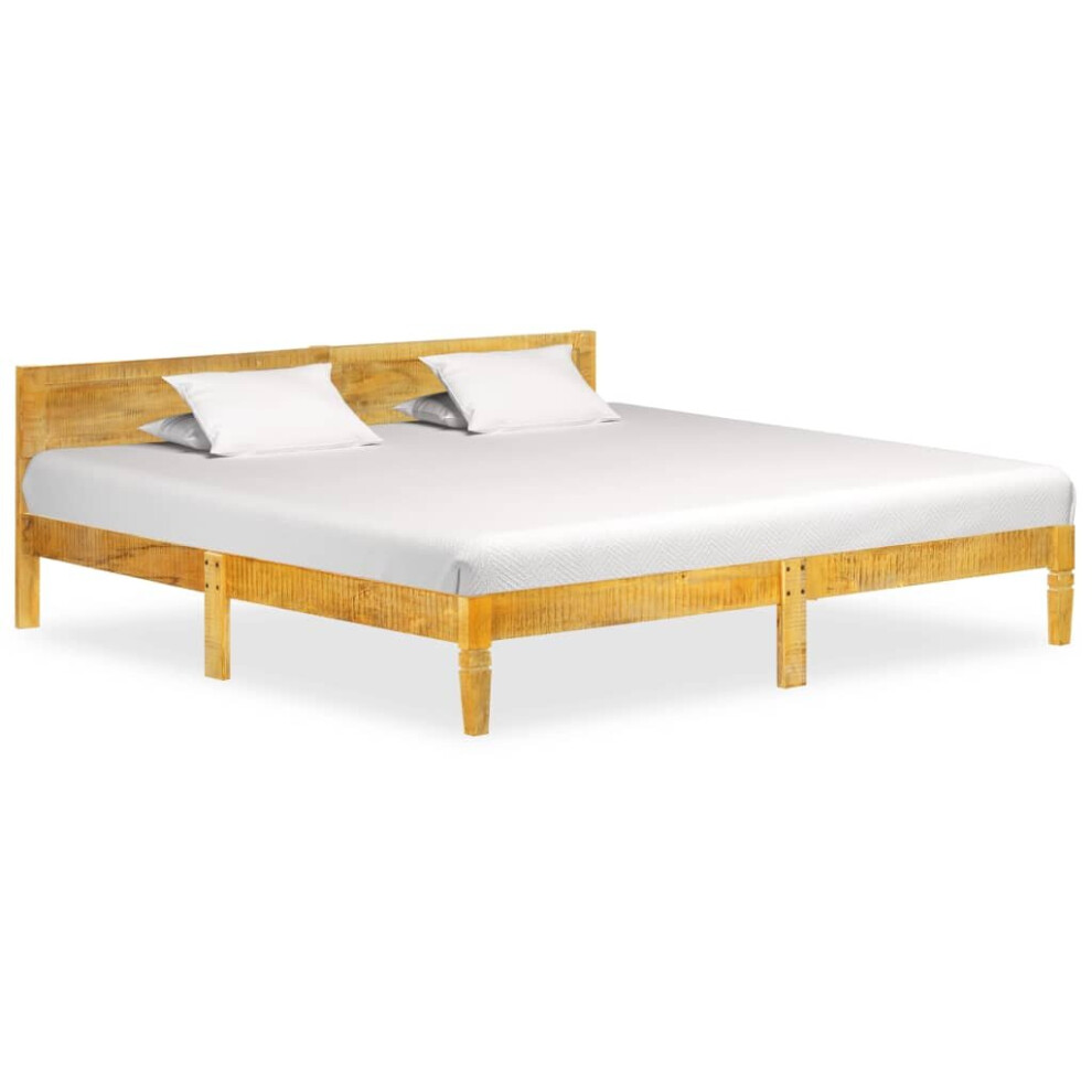 vidaXL Solid Mango Wood Bed Frame 200cm Bedroom Furniture Bedstead Bed Base