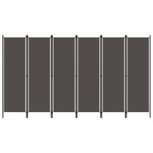 vidaXL 6-Panel Room Divider Anthracite 300x180 cm Partition Screen Separator