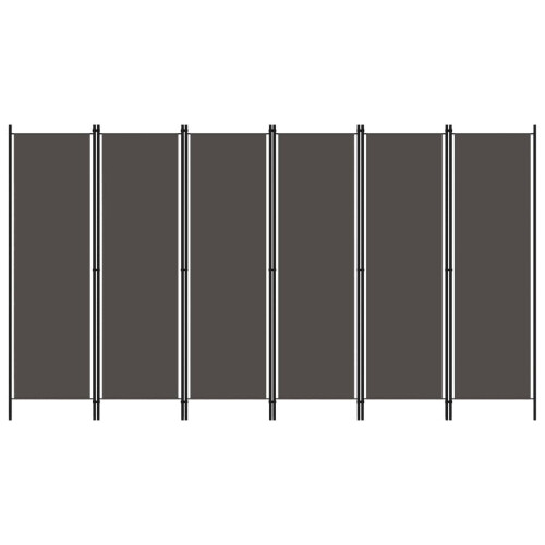 VidaXL vidaXL 6-Panel Room Divider Anthracite 300x180 cm Partition Screen Separator