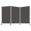 VidaXL vidaXL 3-Panel Room Divider Anthracite 260x180 cm Partition Screen Separator 2