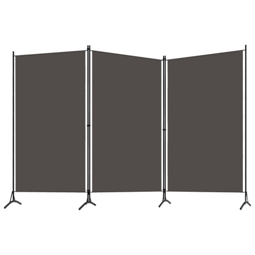 VidaXL vidaXL 3-Panel Room Divider Anthracite 260x180 cm Partition Screen Separator 1
