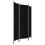 VidaXL vidaXL 3-Panel Room Divider Black 150x180 cm Wall Partition Screen Separator 3